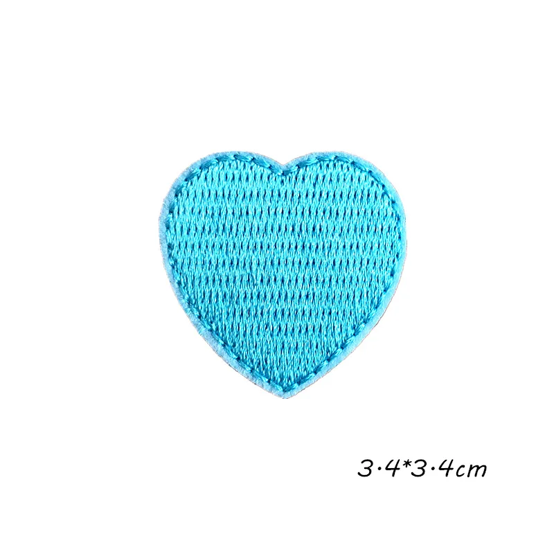 

Embroidered Patch Clothing Accessories Embroidery Patch Heart-Shaped Accessories Iron on Patches Parches Appliques