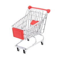 baby pretend toy supermarket hand trolley mini shopping gift toy accessories furniture storage decoration cart dollhouse de c7o1