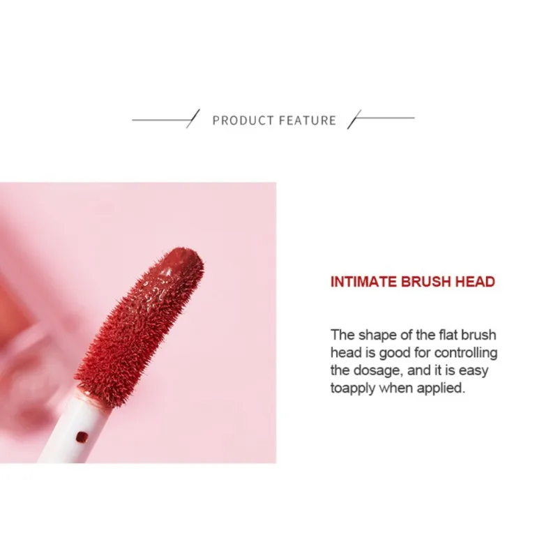 4 pcs/set Matte Velvet Lip Glaze Mist Smooth Long-Lasting Moisturizing Pipe Set Gloss for Women Y1 |