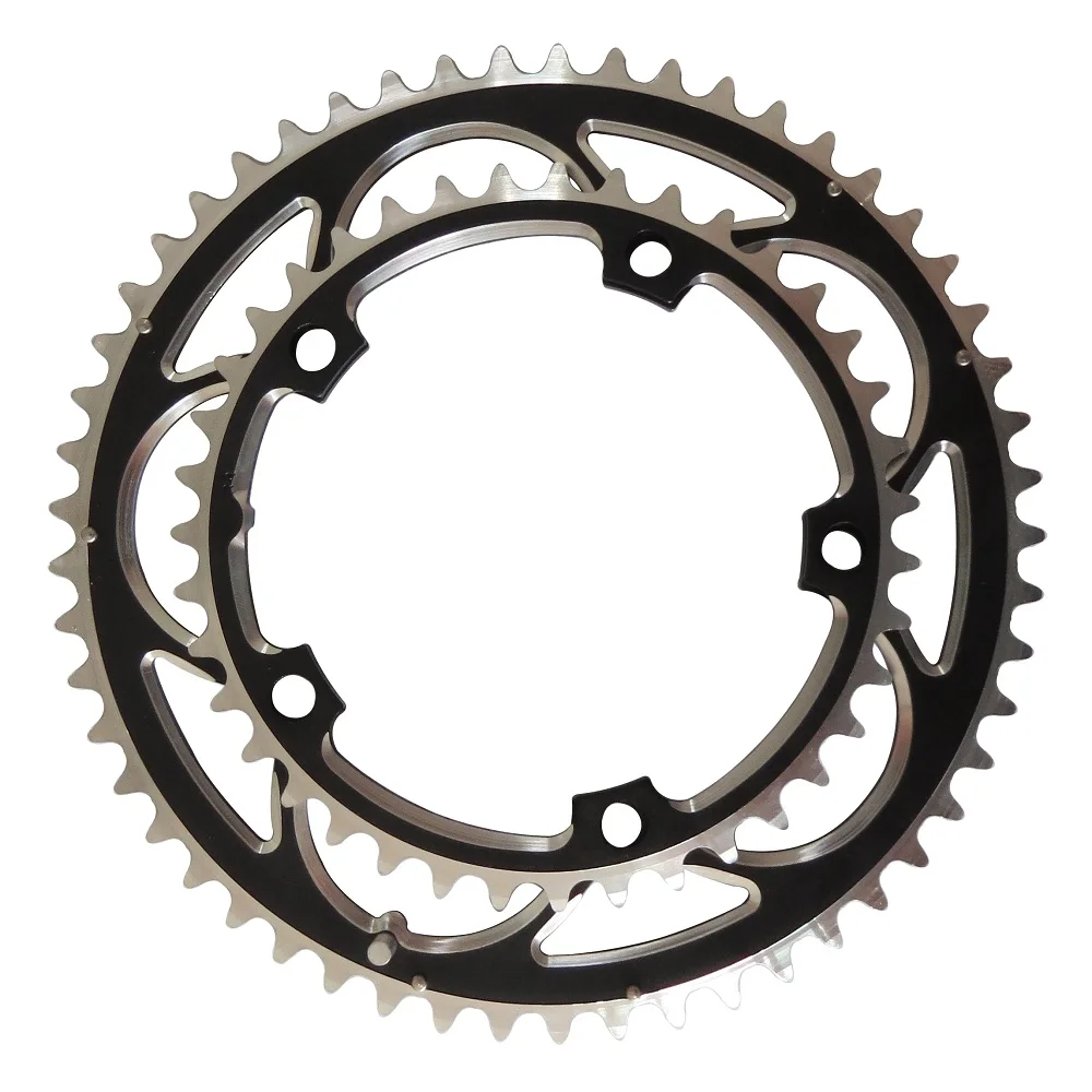 

Chainring 130 BCD 53T 52T 50T 48T 42T 39T 38T Ring Chainwheel Road Bicycle Folding Bike CNC for Double Chain Wheel