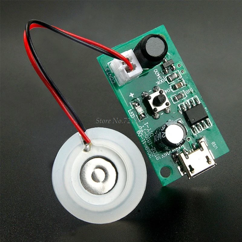Mini Air Humidifier Mist Maker USB Atomizer Transducer Atomization Piece DIY Accessories and PCB Drive Circuit Board Module Drop |