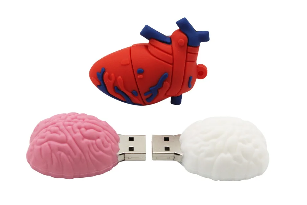 Текстовый мне ужас забавное сердце USB флэш-накопитель милый животное Флешка в форме героя мультика флешки U диск