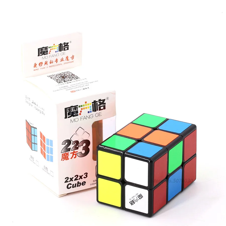 Qiyi 223 куб 2x2x3 3x2 322 волшебный черно белая наклейка скорость легкая головоломка