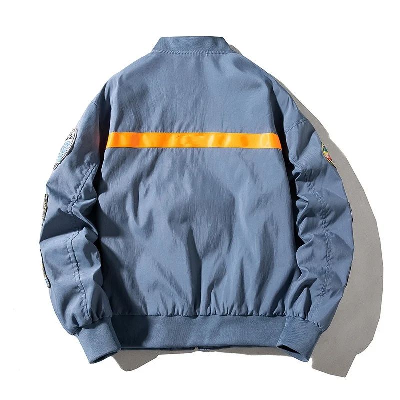 

Mens Bomber Jackets New Streetwear Flight Pilot Jacket