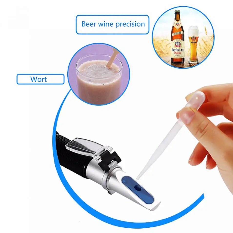 Рефрактометр для пива сахара вина спирта сусла 0 32%|brix 0-32|refractometer beerbeer refractometer |