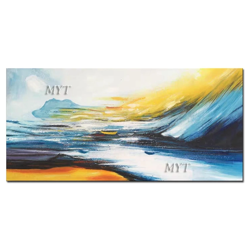 

Абстрактный Горный пейзаж Красочная картина маслом Простой Холст Картина Искусство новинка, холст искусство на стену Современное украшени...