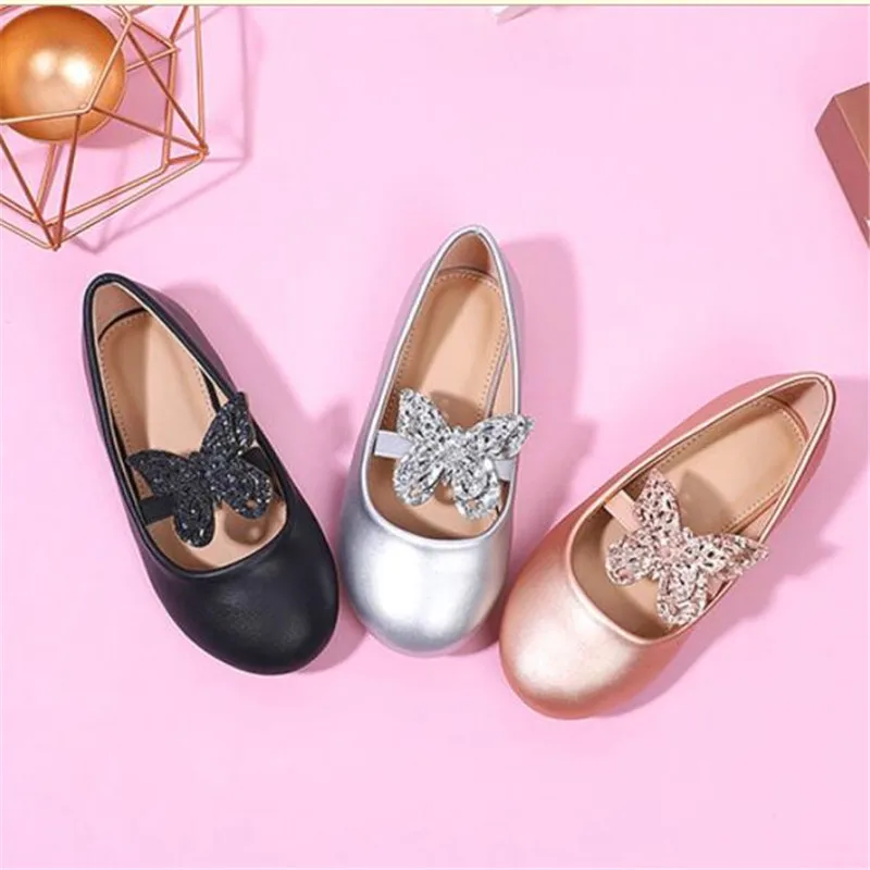 

Детские кожаные туфли для девочек, Нескользящие балетки на плоской подошве для танцев и выступлений, весна 2022