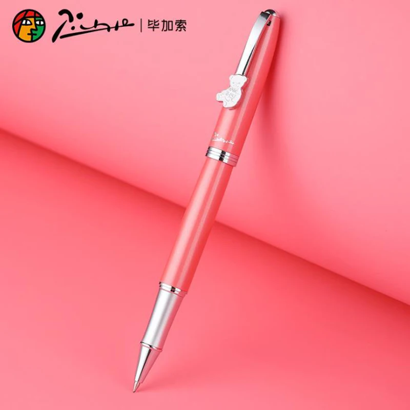 

Пикассо пимио 922 розовая Тедди шариковая ручка многоразовая профессиональная офисная Канцелярия инструмент с подарочной коробкой