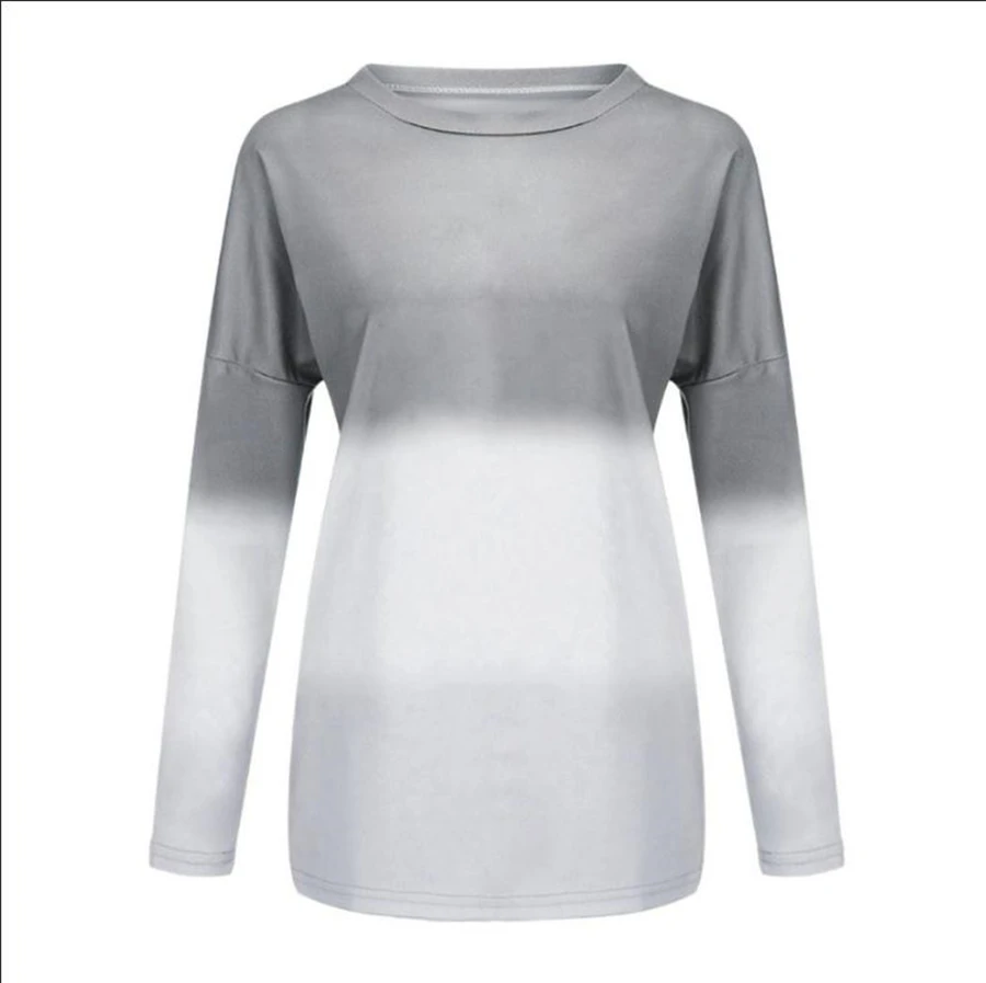 

Dandelion Print T Shirt Long Sleeve Tops Tee Women Tie-dye O Neck Tee Shirts Casual Female Harajuku Autumn Top mujer camisetas