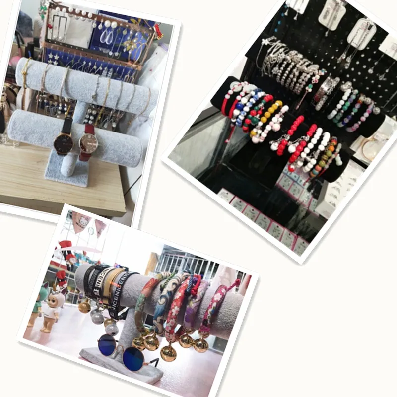 BUENOS Высокое качество Винтаж искусственная кожа/Бархат Т бар стойка браслет