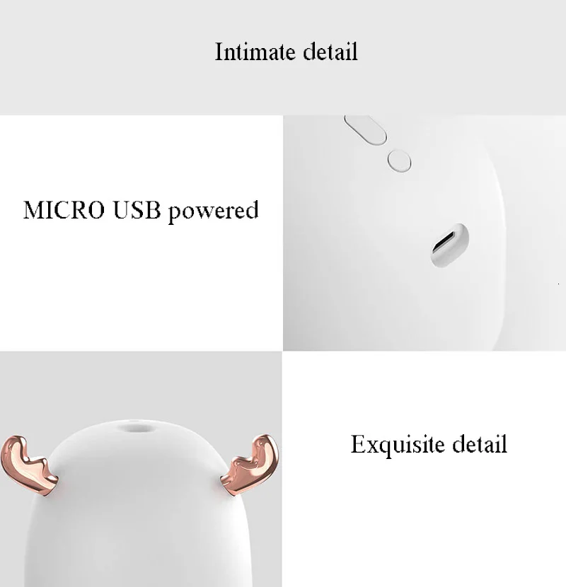 Xiaomi увлажнитель бесшумный ночник тишина Увлажнение воды туман воздушный диффузор для ароматерапии и увлажнитель машина