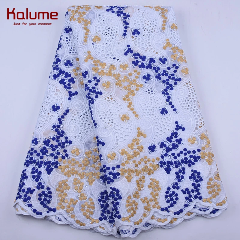 Kalume новинка африканская кружевная ткань Мягкий Топ нигерийская швейцарская