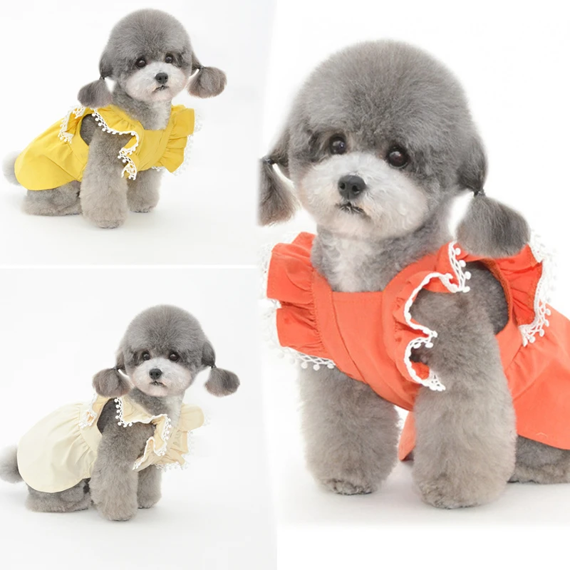 

Summer Pet Dress Dog Cat Puppy Dresses Small Dog Clothes Yorkshire Terrier Pomeranian Shih Tzu Bichon Poodle Schnauzer Clothing