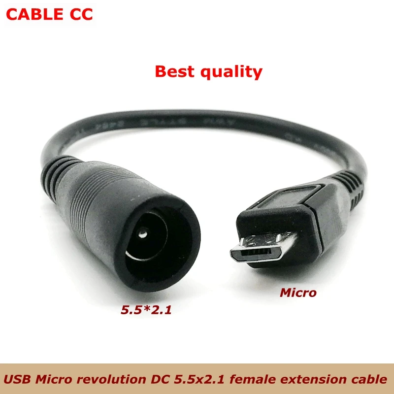 USB Micro revolution DC 5 5x2 1 Женский Удлинительный кабель штепсельная Вилка для