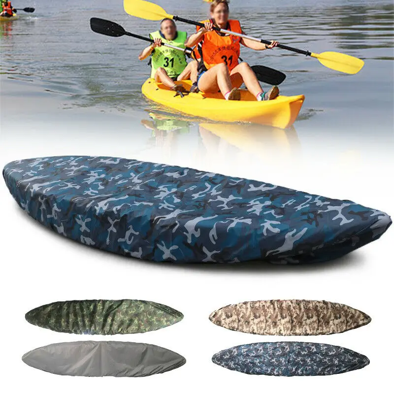 

Made Of Hard-Wearing Polyester Fabric 4 Meter Waterproof UV Sun Protection Storage Dust Cover For 3.6-4m Kayak Boat Canoe