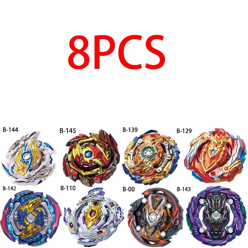 8pcs Beyblade лопающиеся игрушки бейблейд, Арена хранения коробка пусковая Toupie Металл Fusion Бог игрушка волчок подарки для мальчиков - Цвет: 8pcs