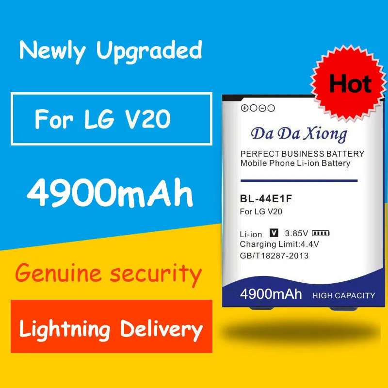 4900 мА/ч, BL-44E1F BL44E1F Батарея для LG V20 VS995 US996 LS997 H990DS H910 H918 Stylus3 M400DY батареи