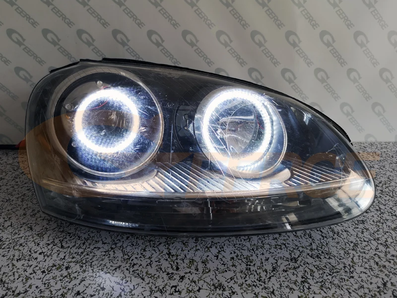 Для Volkswagen VW Golf Rabbit Jetta GTI R32 MKV MK5 2005 2010 ультра яркий SMD светодиодный ангельские