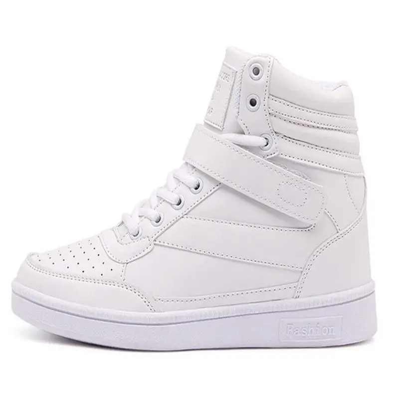 

Breathable Women Running Shoes 2020 Womens Tennis Shoes High Top Sneakers Lady Sports jogging Shoes Woman increased white boots