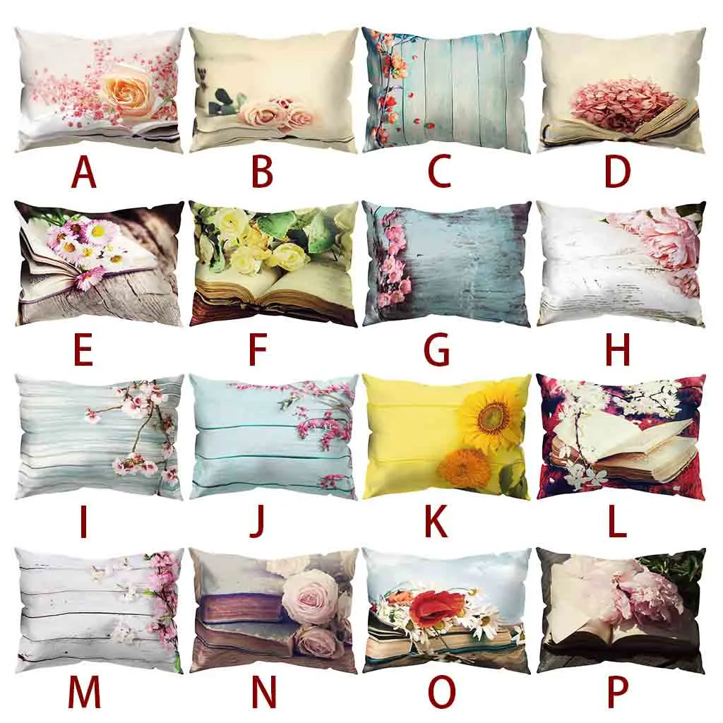 Чехол для подушки с принтом 30x50 см полиэстеровый чехол дивана автомобильный