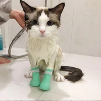 cat shoes cat gloves prevent scratches use when taking a bath cat claw cover dog nail cover cat bathing cat beauty supplies