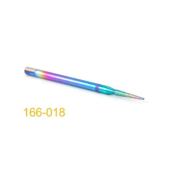 166-018 Diamond Cuticle Nail Drill Bits Milling Cutters Burr Files Manicure Pedicure Polish Removing Gel Electric Machine Tools TR1514-1 - Цвет: 166-018