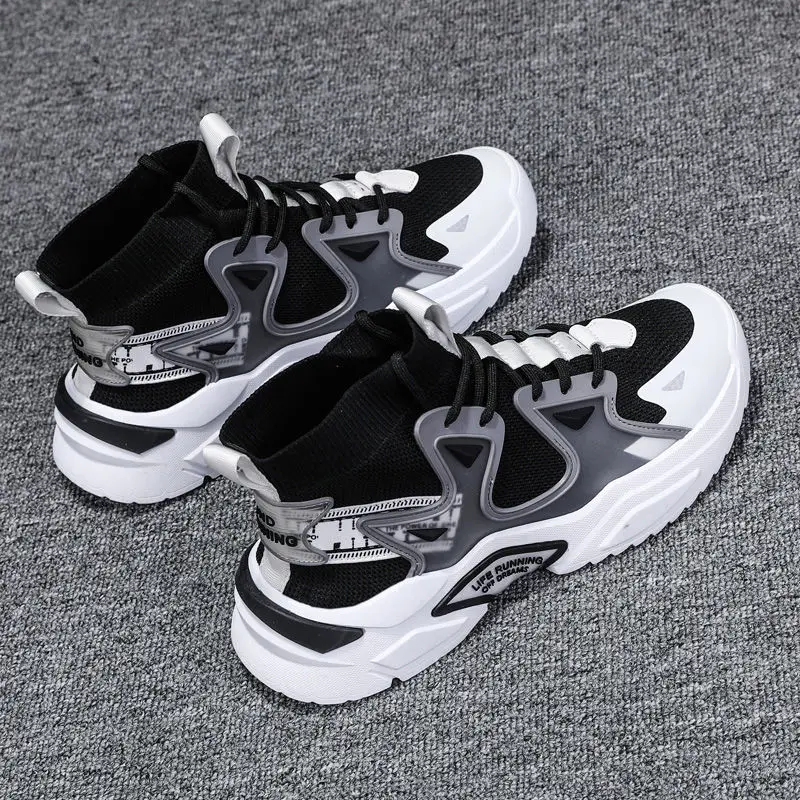 

New Fashion Sneakers for Men high top beige Comfortable Outdoor Non-slip Casual Shoes boys Outdoor Trend Flats Shoes Zapatos