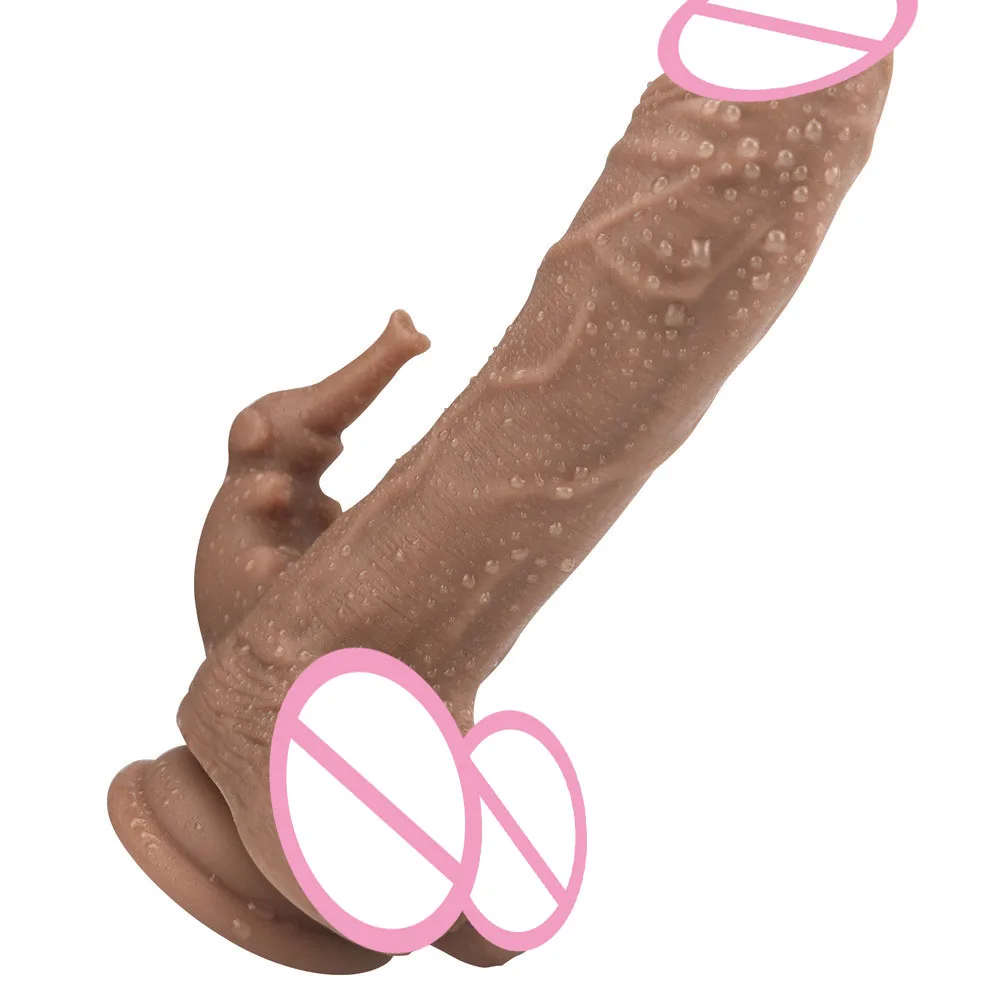 Гибкий силиконовый фаллоимитатор с присоской анальная пробка для мастурбации