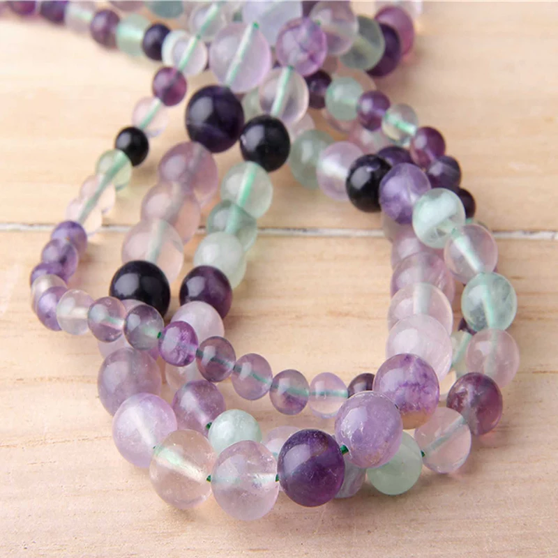 4 мм-12 мм бусины из натуральной искусственной кожи фиолетовые искусственные