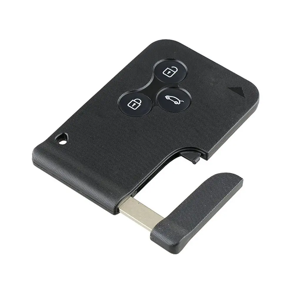 3 Button Smart Card For Renault Clio Logan Megane 2 Koleos Scenic Case Black Car Key Fob Shell With Small | Автомобили и