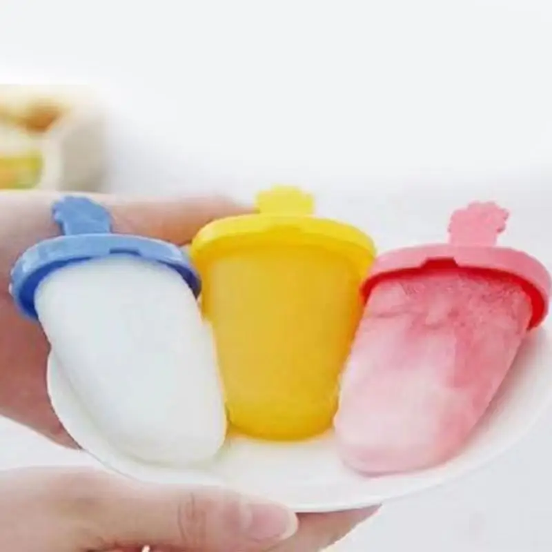 1/3/6Pcs Ice Cream Mold Popsicle Molds DIY Dessert Freezer Fruit Juice Pop Maker Mould With Sticks Kids Feeding Supplies | Мать и ребенок