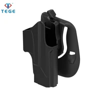 polymer tactical outside waistband holster for glock 19x 23 32 45 thumb release adjustable holster