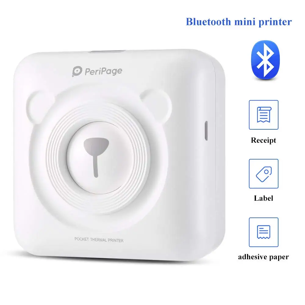 Портативный Термопринтер Bluetooth 58 мм Мини Беспроводной POS Тепловизионный Фото Принтер для Android IOS Мобильный Телефон GZM5804