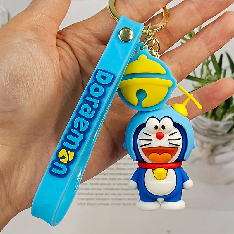 

New Cartoon Cute Doraemon Key Chains Fashion Men And Women Jingle Cat Car Key Rings Creative Lovers Handbag Doll Gift Keychain