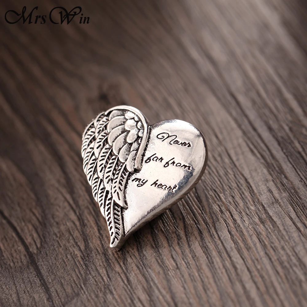 6 шт./лот новинка ювелирное изделие с кнопками ангельские крылья сердце 18 мм