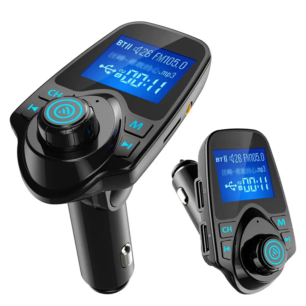 

T11 U Disk TF Card MP3 Bluetooth Player Hans-free FM Transmitter Car Charger