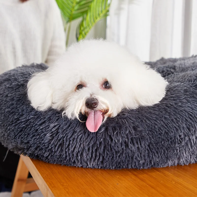 Роскошный пушистый домик для кошек котят мягкий теплый собак гнездо моющаяся