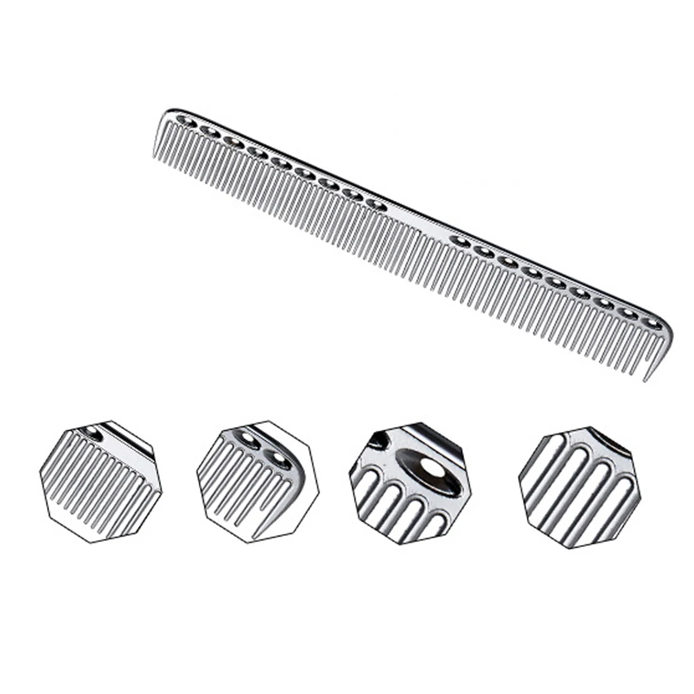 2 шт. профессиональная стальная Антистатическая парикмахерская расческа для