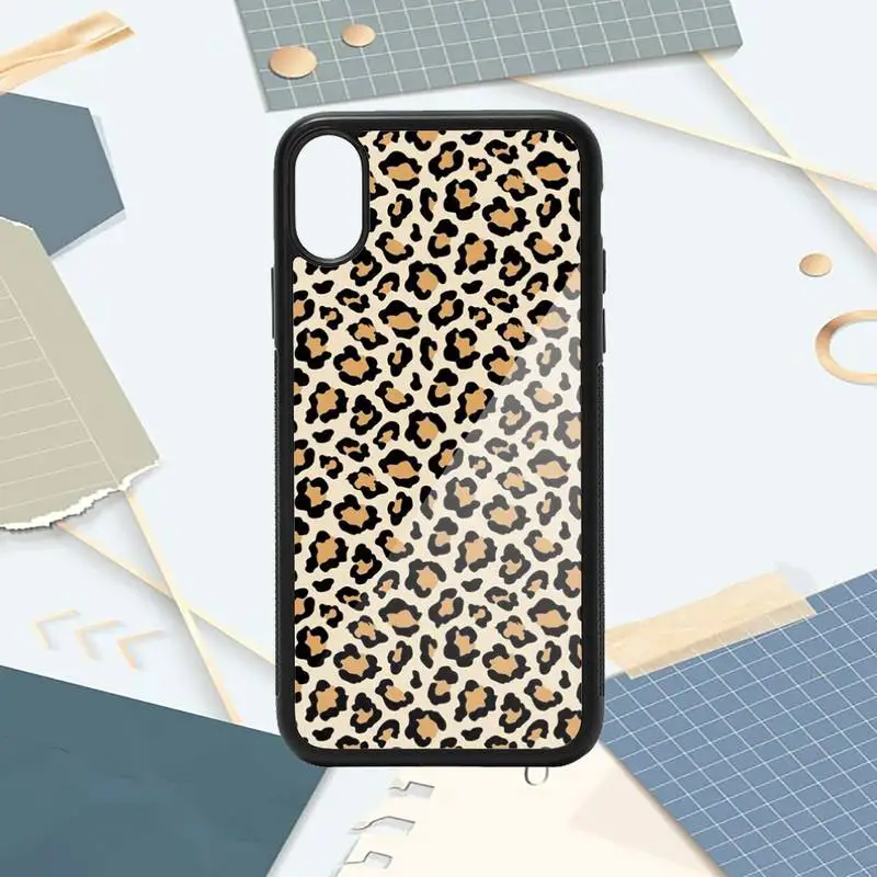 

Leopard Print Pattern fashion Phone Case PC for iPhone 11 12 pro XS MAX 8 7 6 6S Plus X 5S SE 2020 XR