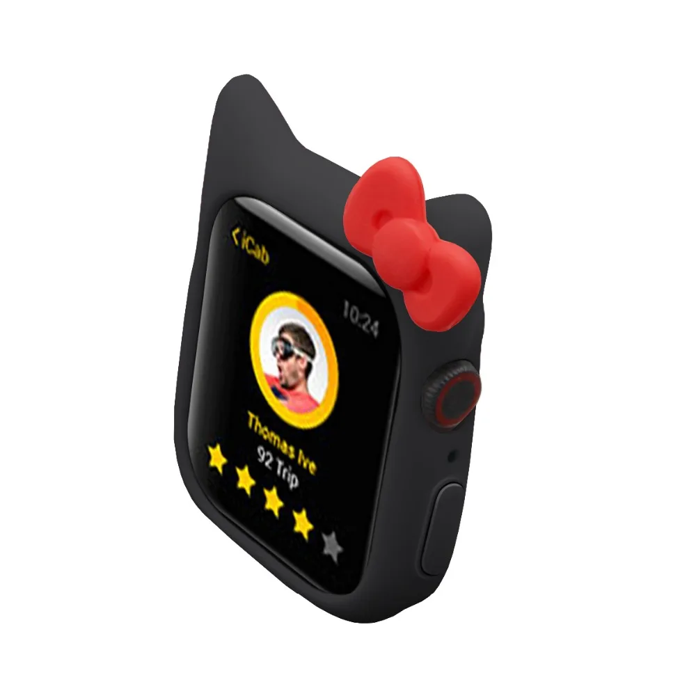 Чехол Serilabee KIT TY CAT для apple watch 4 5/3/2/1 40 мм 44 мм милый защитный силиконовый чехол s для iwatch series 4 5/3/2/1