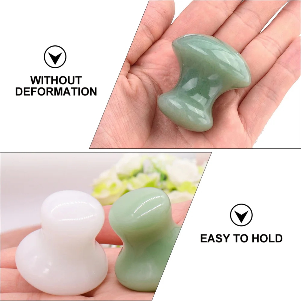 

2Pcs Mushroom Shaped Massaging Boards Facial Massagers Beauty Tools (Green)