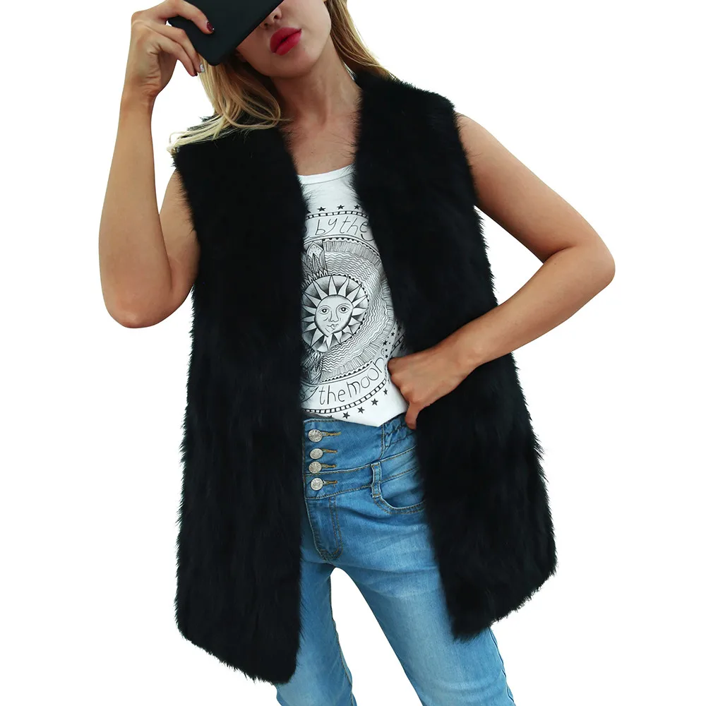 2019 осенне зимний женский жилет без рукавов Горячая Высококачественная брендовая