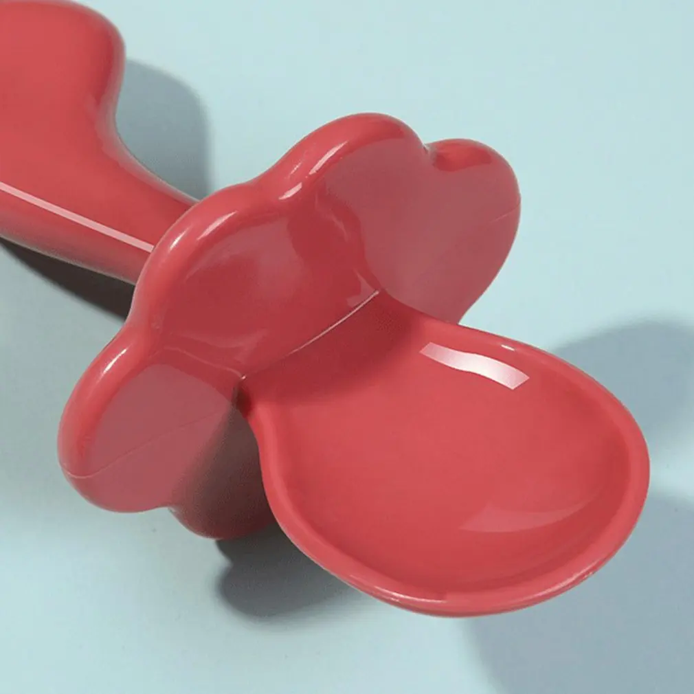 

2pcs/set Kids Feeding Spoon And Fork Household Pp Tableware Children's Anti-choking Training Spoon And Fork