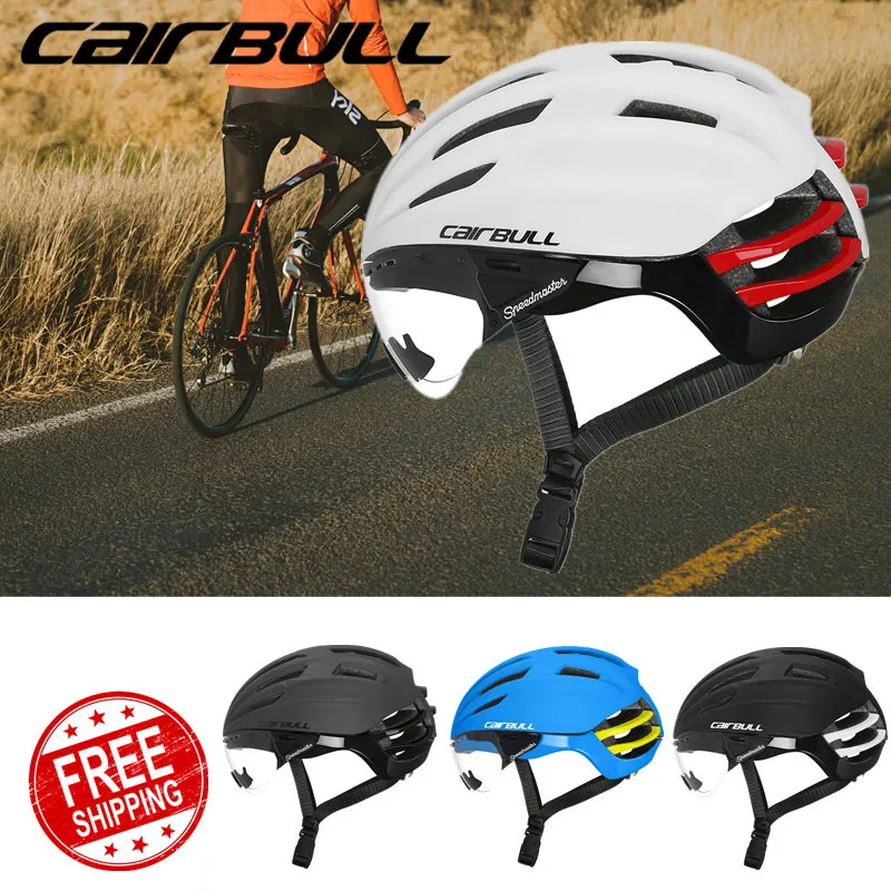 

Cairbull SPEEDmaster Lightweight Cycling Helmet In-Molded Road MTB Bicycle Safety Helmet With Goggles Bike Equipment