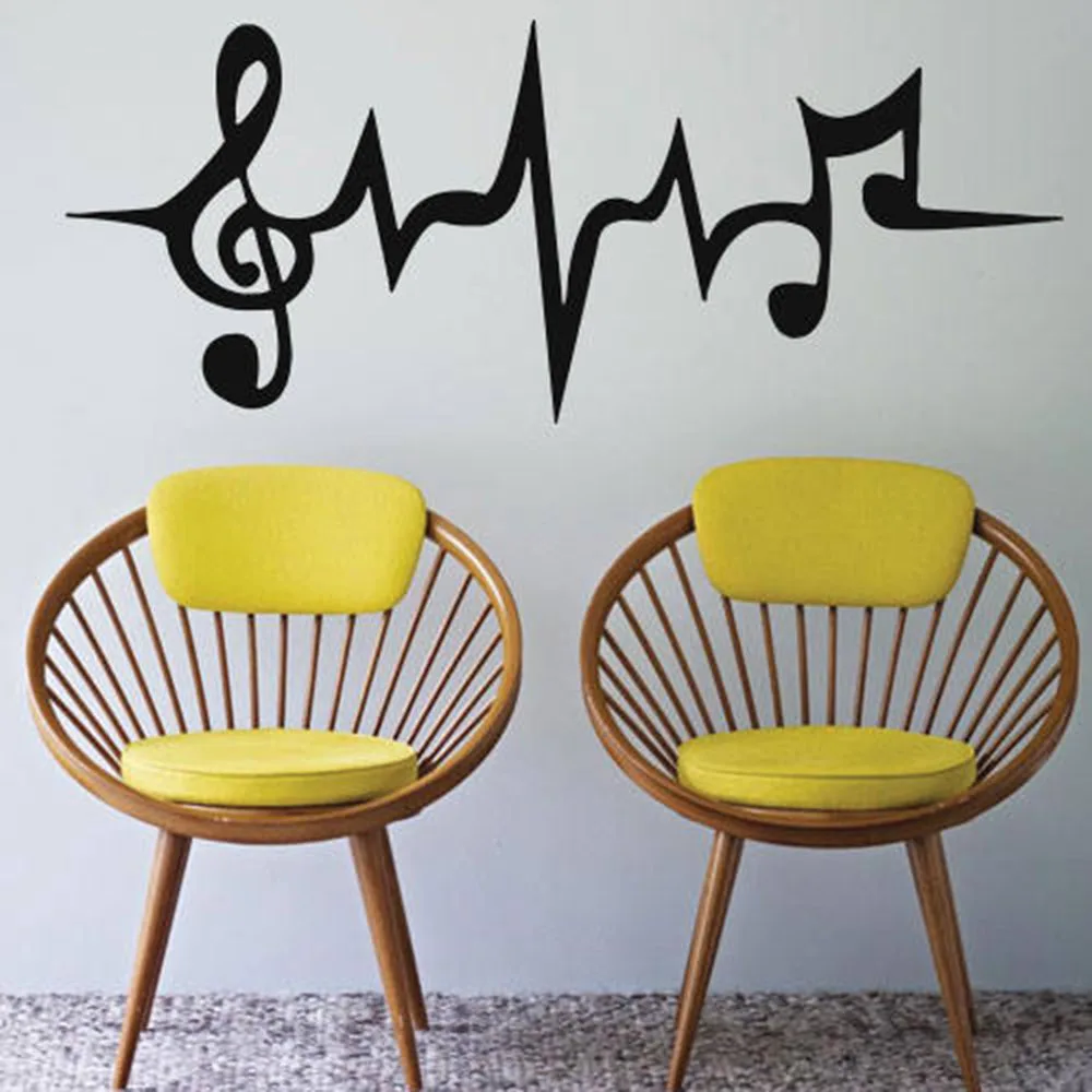 Музыкальные наклейки на стену художественное украшение для дома постер домашние