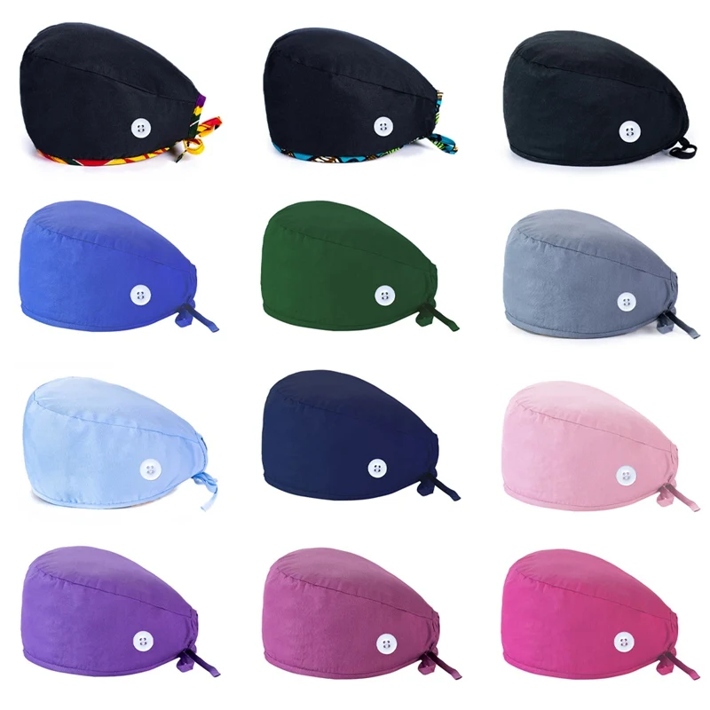 С принтом медсестры рабочие Шапки Регулируемый напульсники Велосипедный спорт