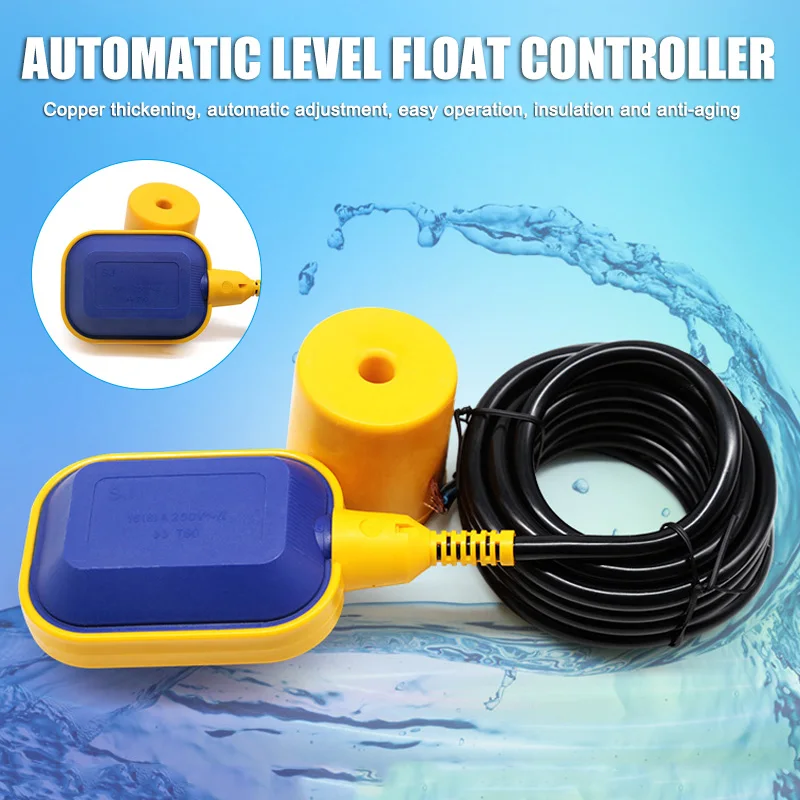 

Polypropylene Plastic Cable Float Switch Water Tank Sump Pump Accessories Water Level Controller KSI999
