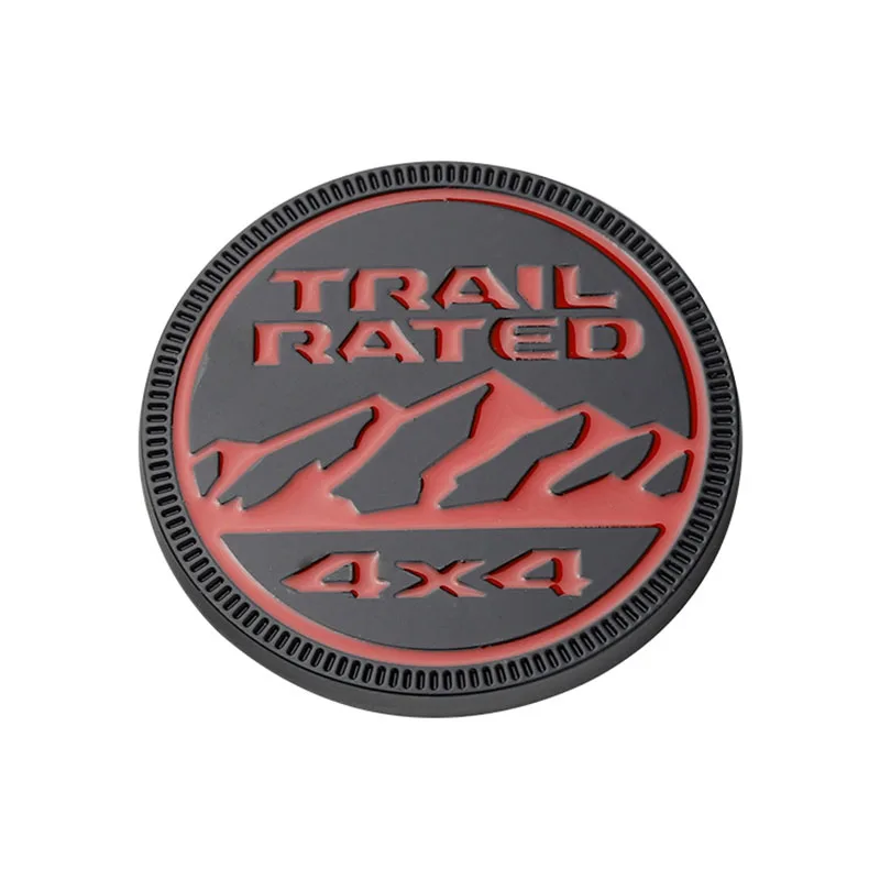 B Black Red 3D автомобиля Стикеры 4X4 внедорожного автомобиля эмблемы наклейки для Jeep Wrangler JK TJ компас Grand Cherokee Patriot Liberty Renegade - Название цвета: B Black Red