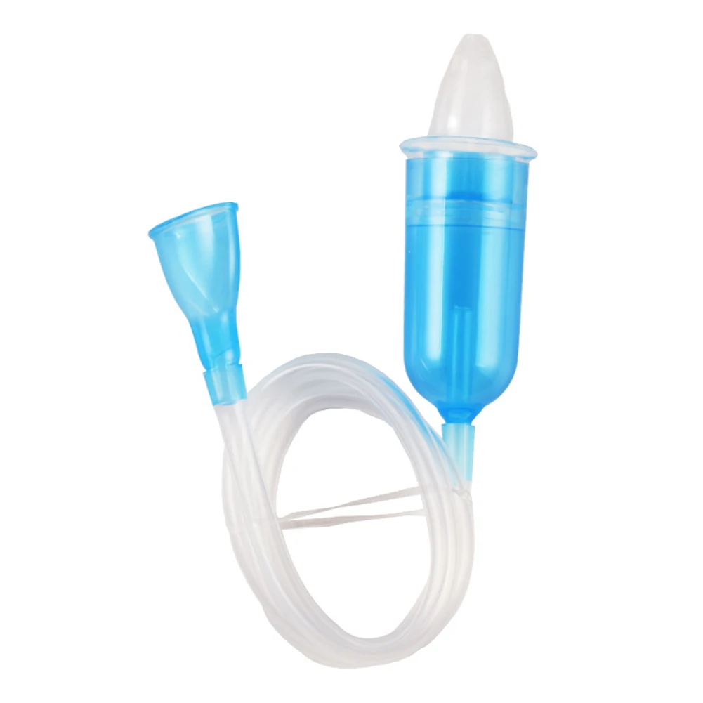 Aspirador Nasal con ventosa segura para beb&eacute; reci&eacute;n nacido, succi&oacute;n al vac&iacute;o para ni&ntilde;os peque&ntilde;os, pr&aacute;ctico limpiador de Nariz de absorci&oacute;n infantil-0