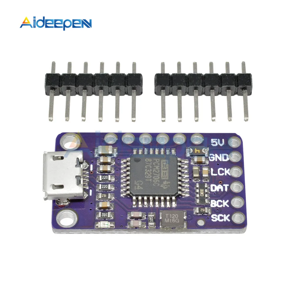 Плата усилителя мощности 6Pin GY PCM2706 USB к I2S IIS|Детали и аксессуары для приборов| |
